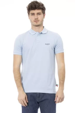 Light-blue Cotton Polo Shirt