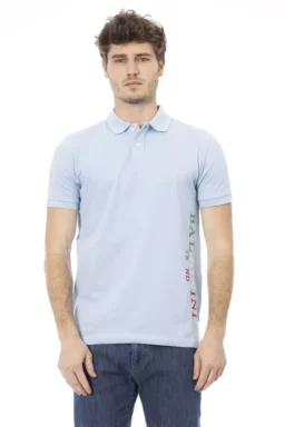 Light-blue Cotton Polo Shirt