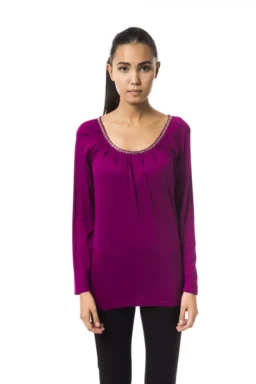 Violet Viscose Tops & T-Shirt