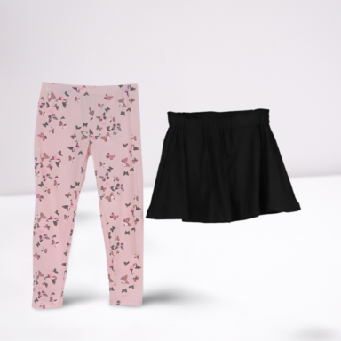 Girls 2pc Set – Skirt + Leggings