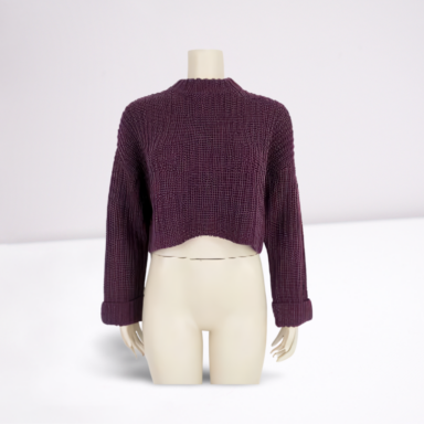 Ladies Cropped Sweater