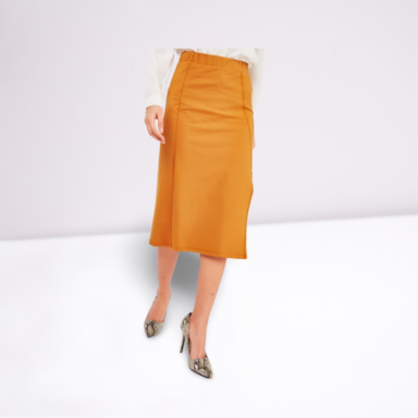 High Waist Side Slit Skirt