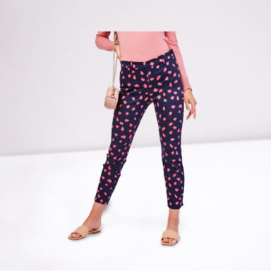 Scattered Printed Peg Trousers