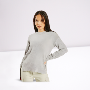 Soft Knit Round Neck Casual Jumper