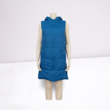 Ladies Long Sleeveless Puffer