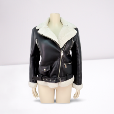 Ladies PU-Sharpa Jacket