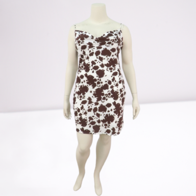 Ladies Plus Printed Dress