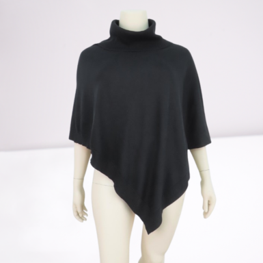 Ladies Plus Knitted Poncho